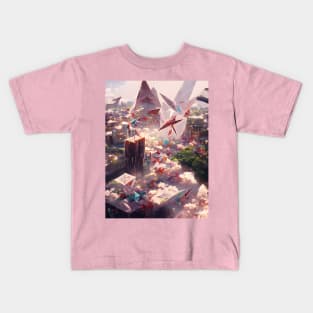 Building Ikigai Origami Life Kids T-Shirt